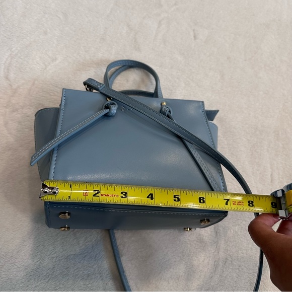 Like New! Zara Knotted Mini City Bag in Light Blue - Picture 8 of 14